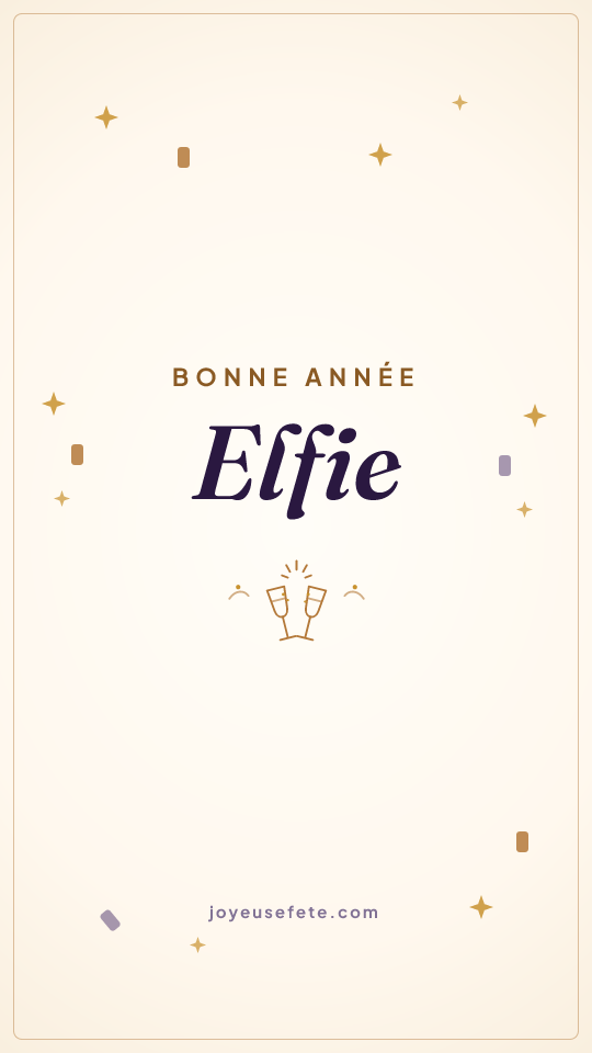 Image « Bonne année Elfie » au format story