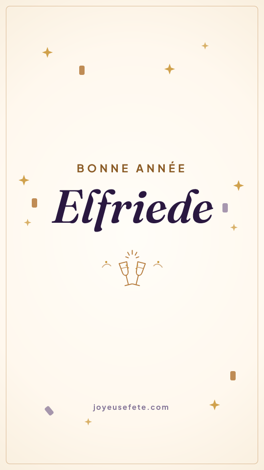 Image « Bonne année Elfriede » au format story