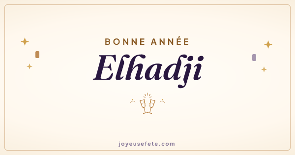 Image « Bonne année Elhadji » au format large