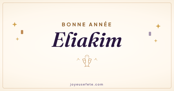 Image « Bonne année Eliakim » au format large