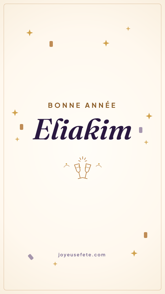 Image « Bonne année Eliakim » au format story