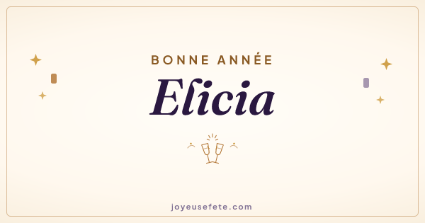 Image « Bonne année Elicia » au format large