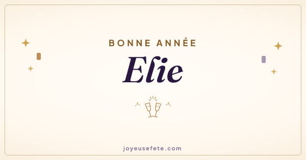 Image « Bonne année Elie » au format large