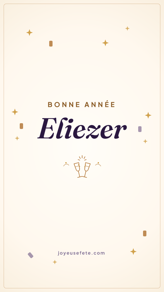 Image « Bonne année Eliezer » au format story