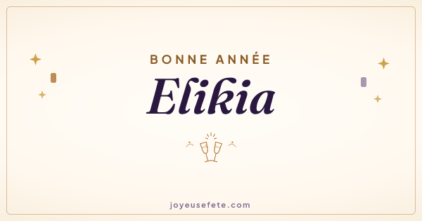 Image « Bonne année Elikia » au format large