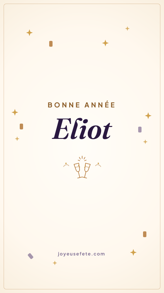 Image « Bonne année Eliot » au format story
