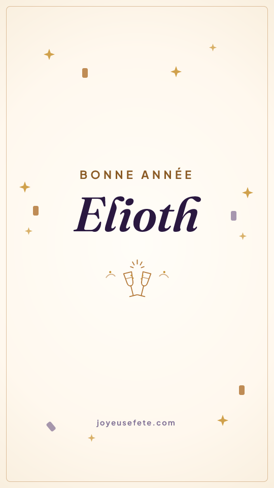 Image « Bonne année Elioth » au format story