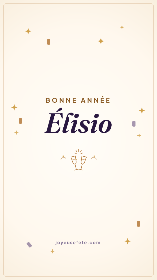Image « Bonne année Élisio » au format story