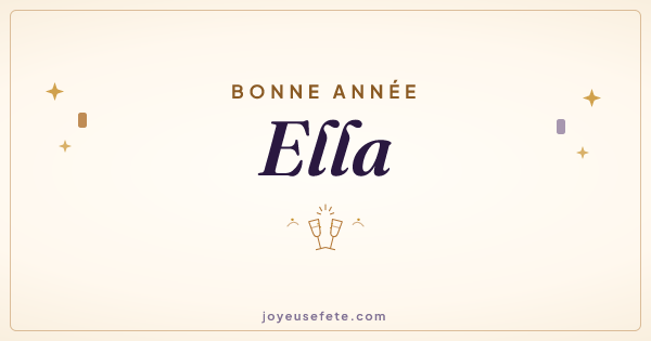 Image « Bonne année Ella » au format large