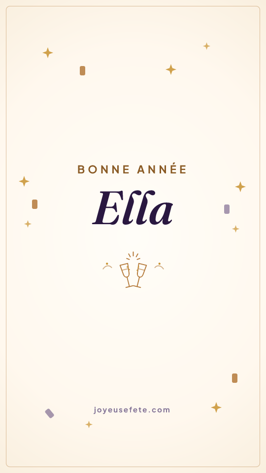 Image « Bonne année Ella » au format story