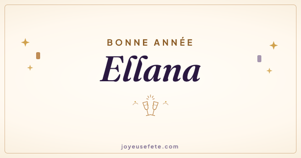 Image « Bonne année Ellana » au format large