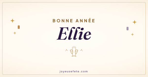 Image « Bonne année Ellie » au format large