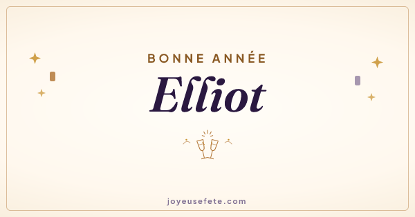 Image « Bonne année Elliot » au format large