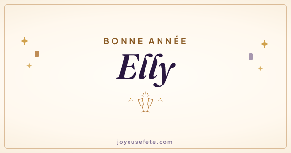 Image « Bonne année Elly » au format large