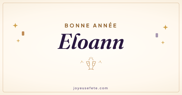 Image « Bonne année Eloann » au format large