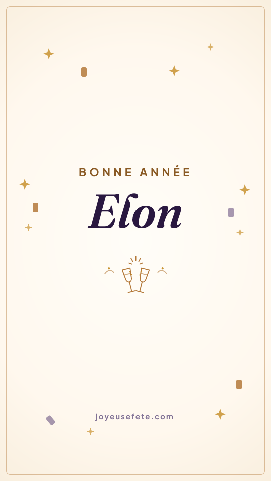 Image « Bonne année Elon » au format story