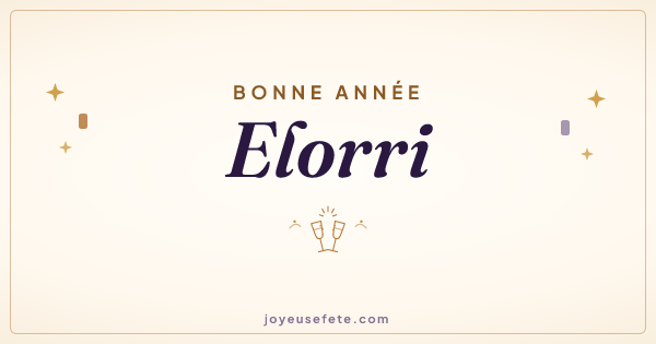 Image « Bonne année Elorri » au format large