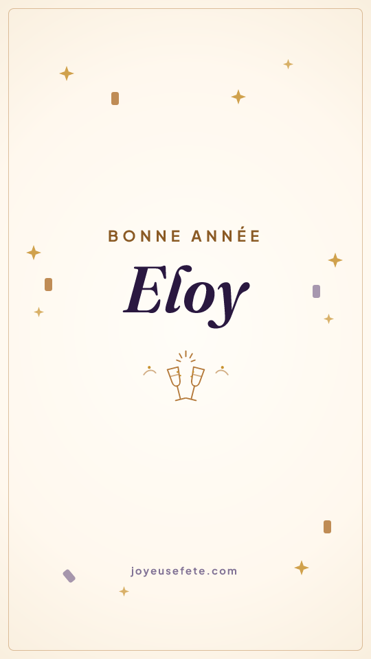 Image « Bonne année Eloy » au format story