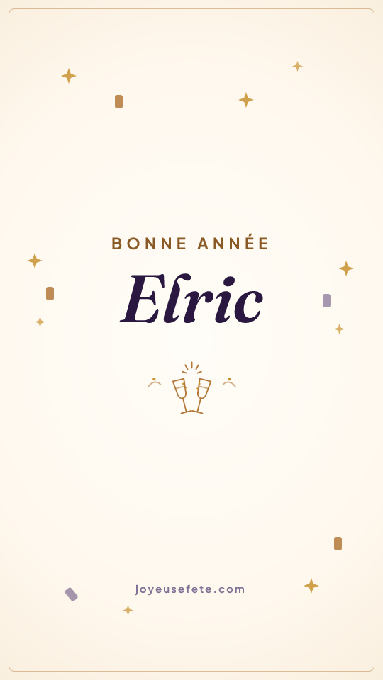 Image « Bonne année Elric » au format story