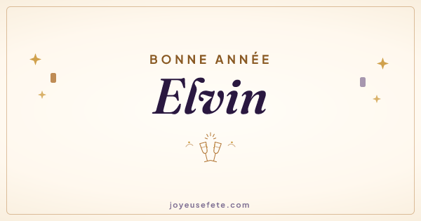 Image « Bonne année Elvin » au format large