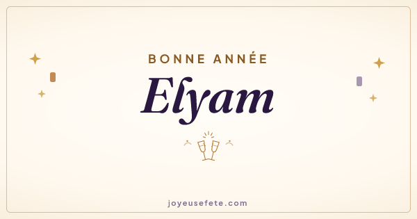 Image « Bonne année Elyam » au format large