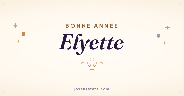 Image « Bonne année Elyette » au format large
