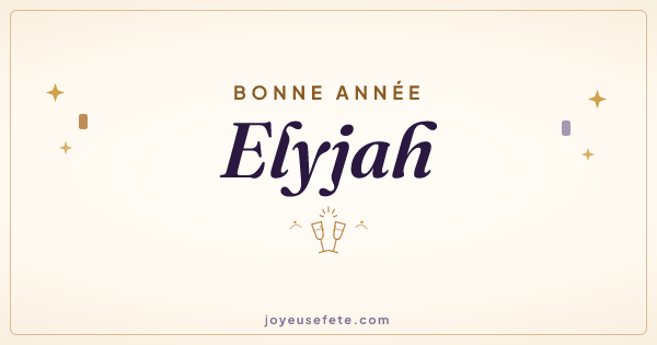 Image « Bonne année Elyjah » au format large
