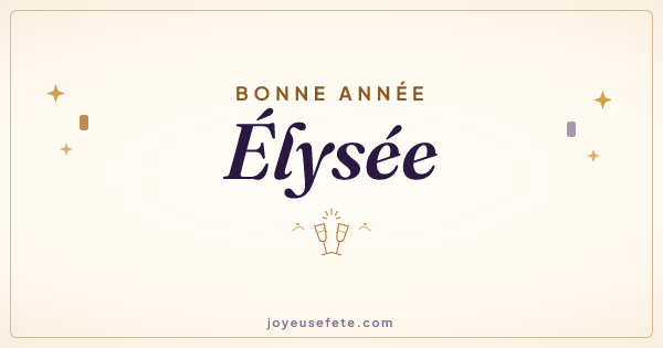 Image « Bonne année Élysée » au format large