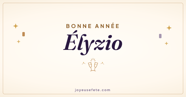 Image « Bonne année Élyzio » au format large