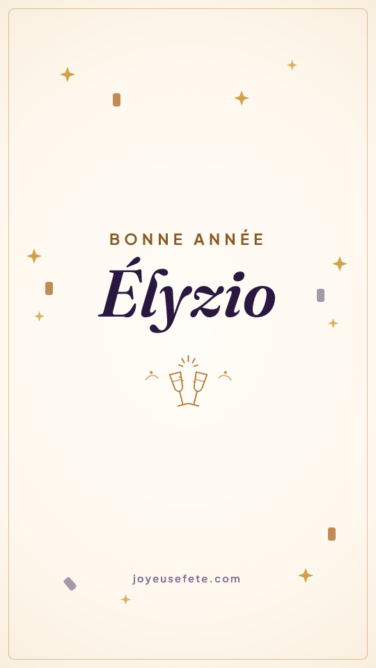 Image « Bonne année Élyzio » au format story