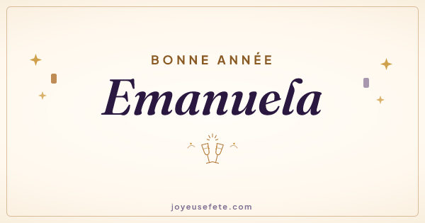 Image « Bonne année Emanuela » au format large