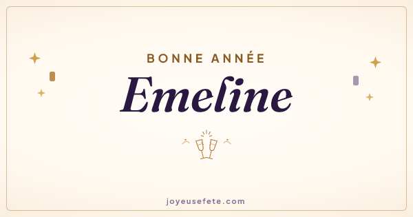 Image « Bonne année Emeline » au format large