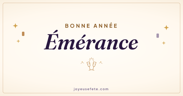 Image « Bonne année Émérance » au format large