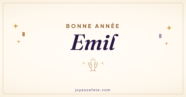 Image « Bonne année Emil » au format large