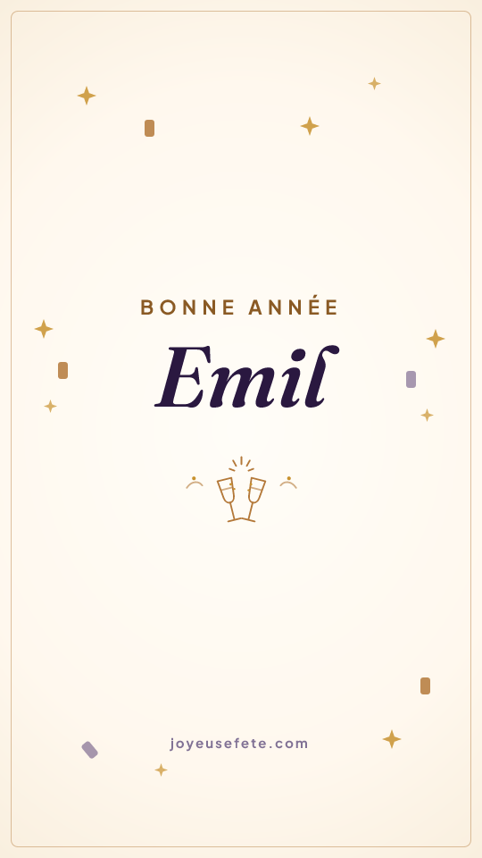 Image « Bonne année Emil » au format story