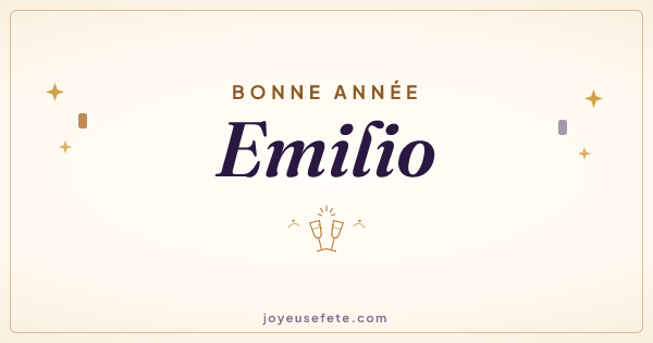 Image « Bonne année Emilio » au format large