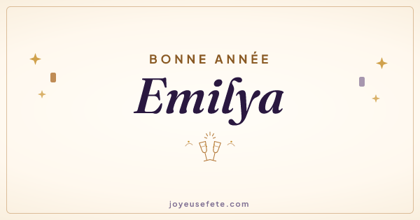 Image « Bonne année Emilya » au format large