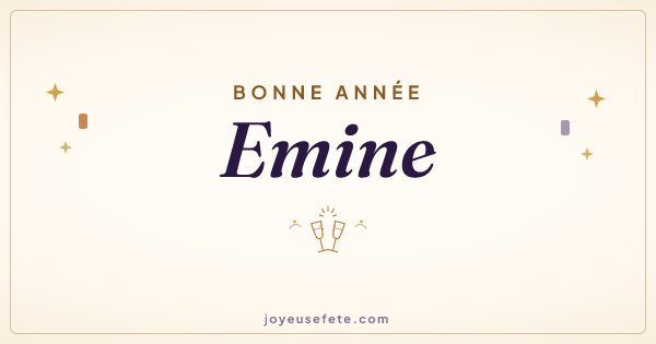 Image « Bonne année Emine » au format large