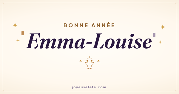 Image « Bonne année Emma-Louise » au format large