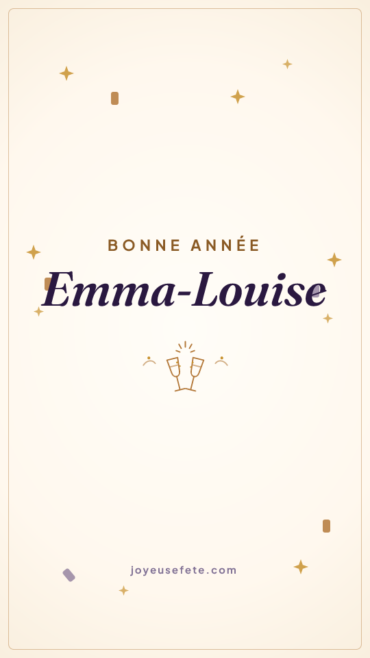 Image « Bonne année Emma-Louise » au format story