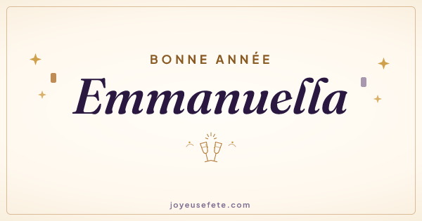 Image « Bonne année Emmanuella » au format large