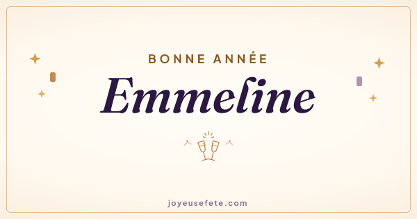 Image « Bonne année Emmeline » au format large