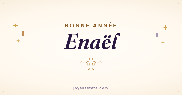 Image « Bonne année Enaël » au format large