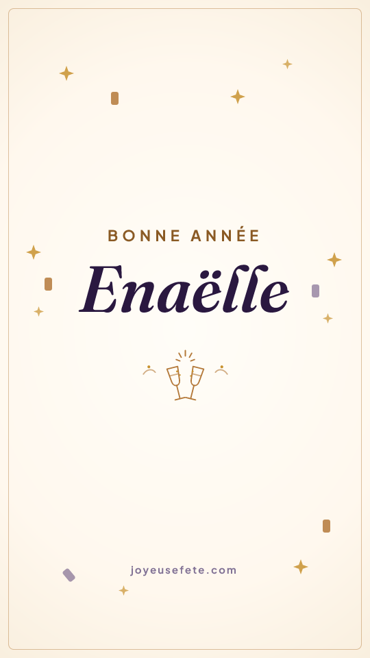 Image « Bonne année Enaëlle » au format story