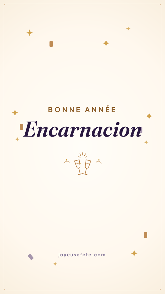 Image « Bonne année Encarnacion » au format story