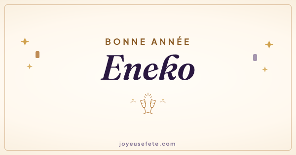 Image « Bonne année Eneko » au format large