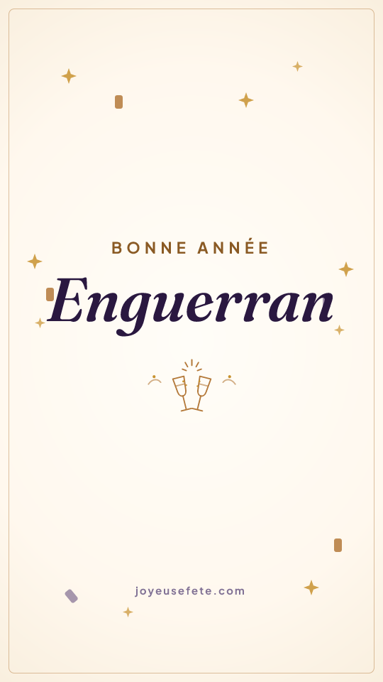 Image « Bonne année Enguerran » au format story