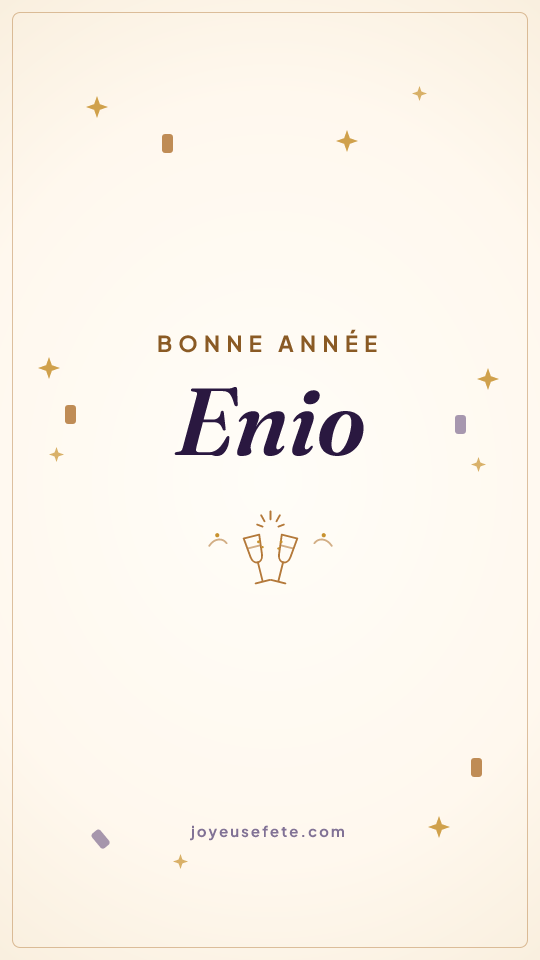 Image « Bonne année Enio » au format story