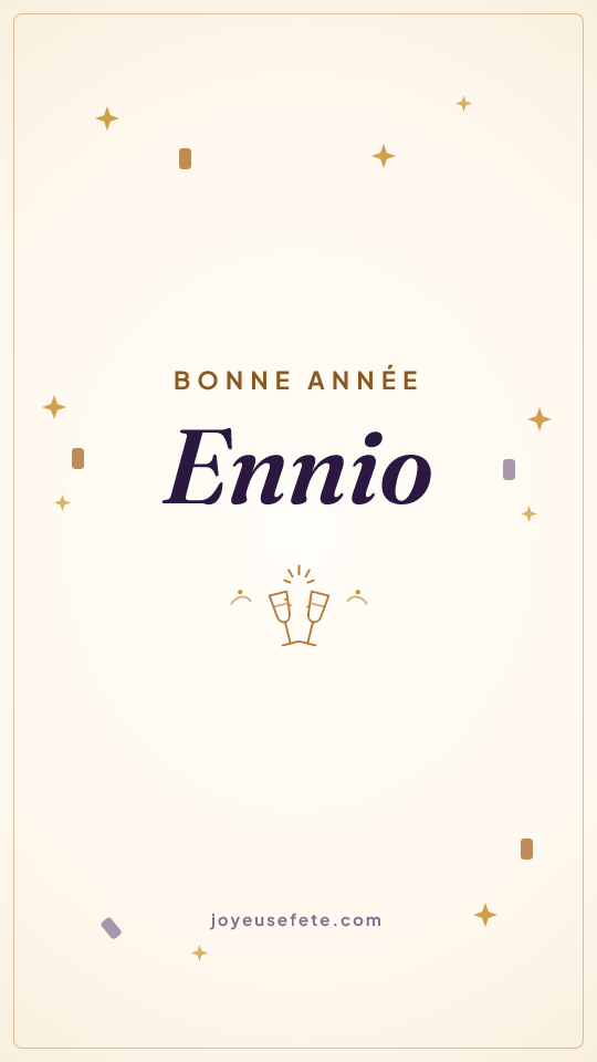 Image « Bonne année Ennio » au format story