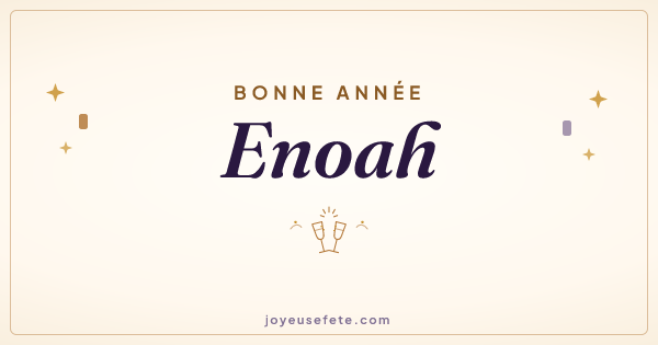 Image « Bonne année Enoah » au format large